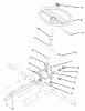 Toro 73520 (520-H) - 520-H Garden Tractor, 1995 (5900001-5900177) Ricambi STEERING GEAR ASSEMBLY