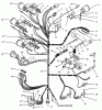 Toro 73521 (520-H) - 520-H Garden Tractor, 1997 (7900001-7999999) Ricambi 520-WIRE HARNESS ATTACHMENT & COMPONENT-S