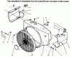 Toro 73521 (520-H) - 520-H Garden Tractor, 1997 (7900001-7999999) Listas de piezas de repuesto y dibujos ENGINE HOUSING