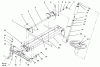 Toro 73521 (520-H) - 520-H Garden Tractor, 1997 (7900001-7999999) Listas de piezas de repuesto y dibujos FRAME AXLE AND STEERING SYSTEM