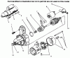 Toro 73521 (520-H) - 520-H Garden Tractor, 1997 (7900001-7999999) Listas de piezas de repuesto y dibujos STARTER
