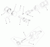 Toro 73580 (520Lxi) - 520Lxi Garden Tractor, 2000 (200000001-200999999) Ricambi PISTON & CRANKSHAFT ASSEMBLY