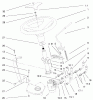 Toro 73550 (523Dxi) - 523Dxi Garden Tractor, 1998 (8900001-8999999) Ricambi POWER STEERING & TILT ASSEMBLY