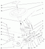 Toro 73560 (522xi) - 522xi Garden Tractor, 1998 (8900001-8999999) Ricambi POWER STEERING AND TILT ASSEMBLY