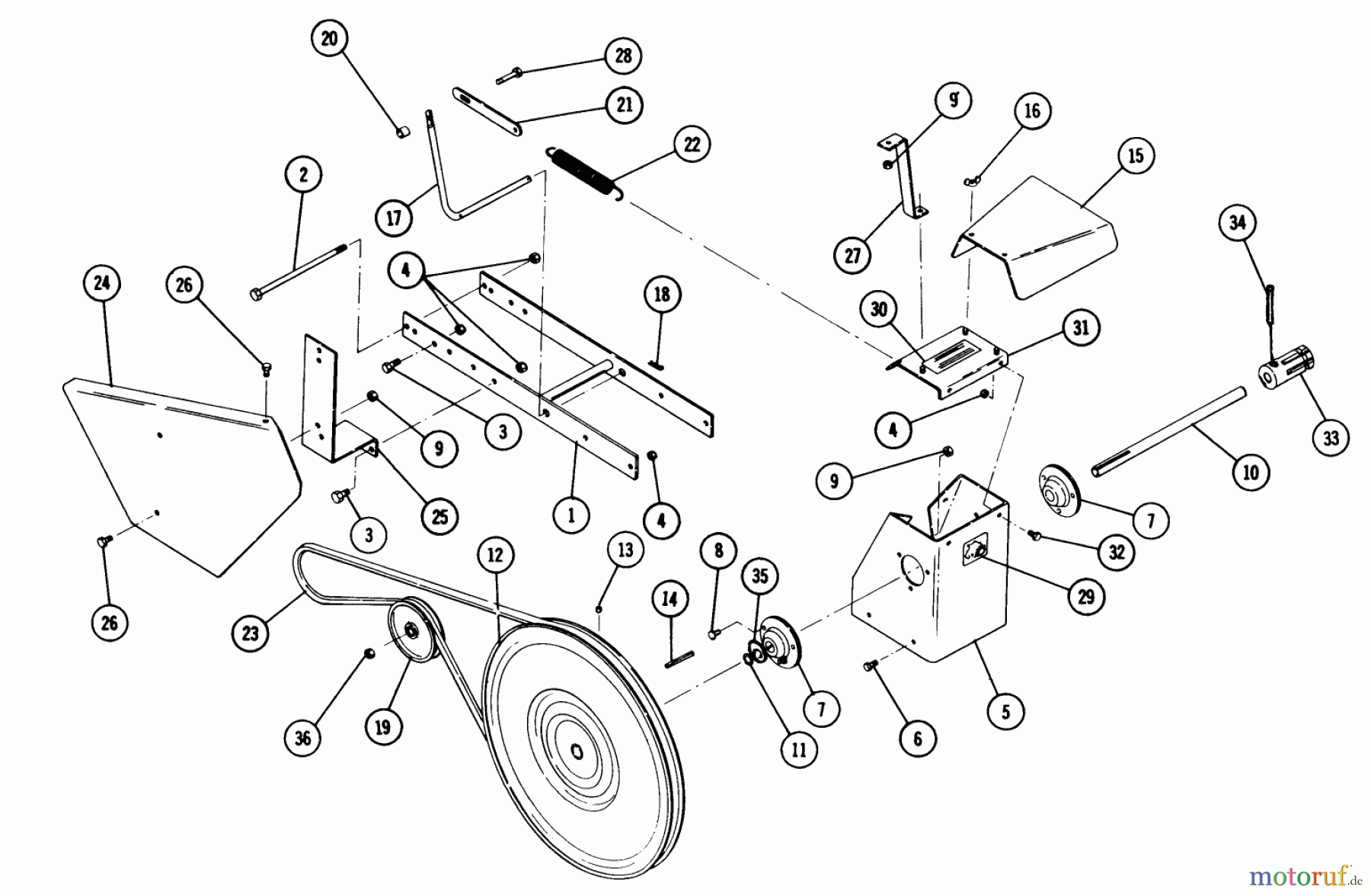 Toro Neu Accessories 83211 - Toro Farm Implement PTO, 1968 PARTS LIST-POWER TAKE-OFF MODEL 83211