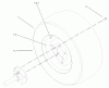 Toro 73590 (523Dxi) - 523Dxi Garden Tractor, 2003 (230000001-230999999) Ricambi WHEEL ASSEMBLY