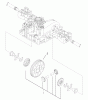 Toro 74570 (170-DH) - 170-DH Lawn Tractor, 2001 (210000001-210999999) Ricambi DIFFERENTIAL GEAR ASSEMBLY