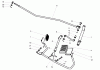 Toro 74570 (170-DH) - 170-DH Lawn Tractor, 2004 (240000001-240999999) Ricambi OPERATION TRAVEL PEDAL ASSEMBLY