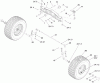 Toro 74573 (DH 200) - DH 200 Lawn Tractor, 2010 (310000001-310999999) Ricambi FRONT AXLE ASSEMBLY
