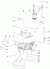 Toro 74585 (DH 210) - DH 210 Lawn Tractor, 2012 (SN 312000001-312999999) Ricambi ENGINE AND MUFFLER ASSEMBLY