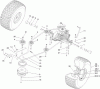 Toro 74585 (DH 210) - DH 210 Lawn Tractor, 2012 (SN 312000001-312999999) Ricambi TRANSMISSION DRIVE ASSEMBLY