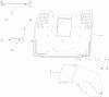 Toro 74585 (DH 210) - DH 210 Lawn Tractor, 2012 (SN 312000001-312999999) Ricambi TUNNEL AND COLLECTOR PLATE ASSEMBLY