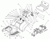 Toro 74590 (190-DH) - 190-DH Lawn Tractor, 2000 (200000001-200999999) Ricambi BODY ASSEMBLY #1