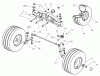 Toro 74590 (190-DH) - 190-DH Lawn Tractor, 2002 (220000001-220999999) Listas de piezas de repuesto y dibujos FRONT AXLE ASSEMBLY
