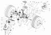 Toro 74590 (190-DH) - 190-DH Lawn Tractor, 2002 (220000001-220999999) Listas de piezas de repuesto y dibujos TRANSMISSION DRIVE ASSEMBLY