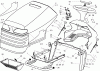 Toro 74591 (DH 220) - DH 220 Lawn Tractor, 2006 (260000001-260999999) Ricambi BODY AND HOOD ASSEMBLY