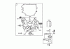 Toro 74591 (DH 220) - DH 220 Lawn Tractor, 2006 (260000001-260999999) Ricambi CRANKCASE ASSEMBLY BRIGGS AND STRATTON 441577-0120-E1