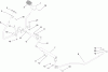 Toro 74592 (DH 220) - DH 220 Lawn Tractor, 2008 (280000529-280999999) Ricambi OPERATION - TRAVEL PEDAL ASSEMBLY