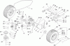 Toro 74593 (DH 220) - DH 220 Lawn Tractor, 2010 (310000001-310999999) Pièces détachées TRANSMISSION ASSEMBLY