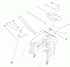 Toro 77102 (16-38G) - 16-38G Lawn Tractor, 2000 (200000001-200999999) Ricambi FIXED STEERING ASSEMBLY