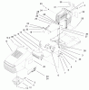 Toro 77106 (17-44H) - 17-44H Lawn Tractor, 2000 (200000001-200999999) Listas de piezas de repuesto y dibujos HOOD & TOWER ASSEMBLY