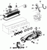 Toro 91-20RG01 (D-250) - D-250 10-Speed Tractor, 1981 Listas de piezas de repuesto y dibujos VALVE COVER AND INTAKE/EXHAUST MANIFOLD