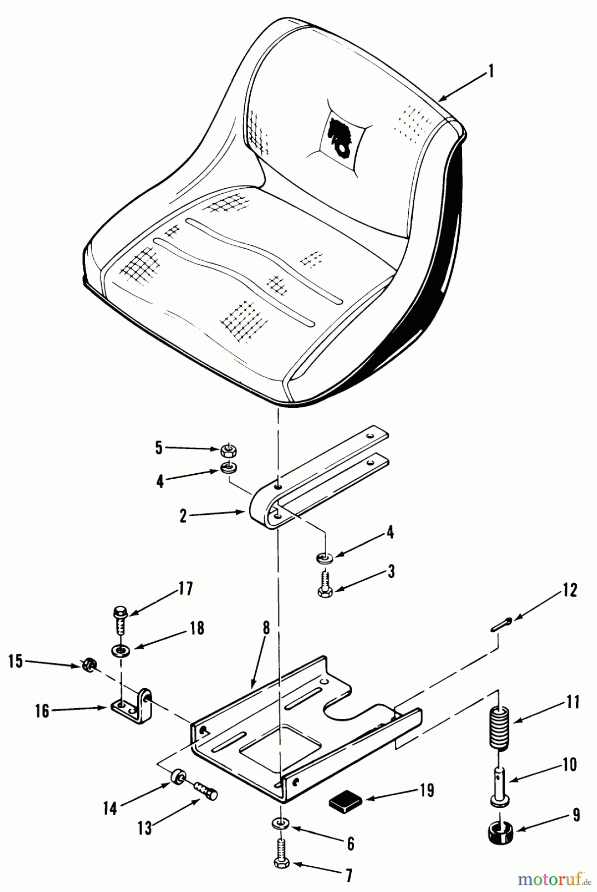 Toro Neu Mowers, Lawn & Garden Tractor Seite 2 A1-184801 (GT-1848) - Toro GT-1848 Twin Automatic Tractor, 1982 SEAT