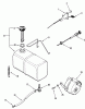Toro A2-164201 (LT-1642) - LT-1642 Twin 5-Speed Tractor, 1982 Listas de piezas de repuesto y dibujos FUEL AND EXHAUST SYSTEMS