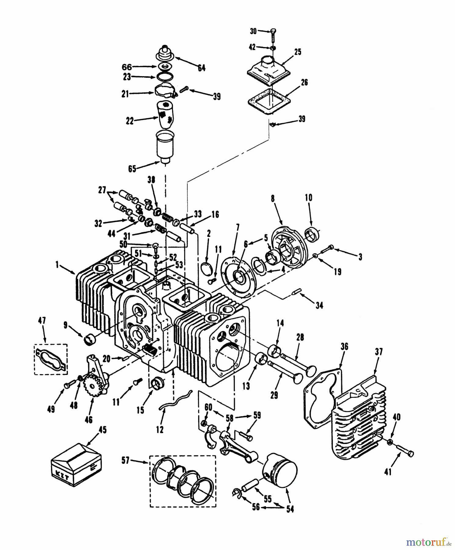  Toro Neu Mowers, Lawn & Garden Tractor Seite 2 R1-16O804 (316-8) - Toro 316-8 Garden Tractor, 1992 (2000001-2999999) ENGINE POWER PLUS CYLINDER BLOCK