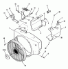 Toro R1-18OE02 (518-H) - 518-H Garden Tractor, 1990 Ricambi BLOWER HOUSING AND GOVERNOR