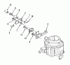 Toro R1-18OE02 (518-H) - 518-H Garden Tractor, 1990 Ricambi CHOKE LINKAGE