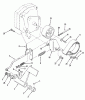 Toro R1-18OE02 (518-H) - 518-H Garden Tractor, 1990 Ricambi CLUTCH, BRAKE & SPEED CONTROL LINKAGE #2