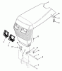Toro R1-18OE02 (518-H) - 518-H Garden Tractor, 1990 Ricambi SHEET METAL AND COVERS #1