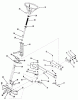 Toro 03-05BP01 (A-51) - A-51 5-Speed Rear Engine Rider, 1980 Ricambi FRONT AXLE AND STEERING