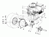 Toro 56125 (7-25) - 7-25 Rear Engine Rider, 1983 (3000001-3999999) Ricambi ENGINE AND AXLE ASSEMBLY