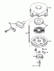 Toro 56125 (7-25) - 7-25 Rear Engine Rider, 1983 (3000001-3999999) Ricambi REWIND STARTER NO. 590420