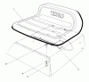 Toro 56125 (7-25) - 7-25 Rear Engine Rider, 1983 (3000001-3999999) Ricambi SEAT ASSEMBLY