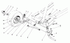 Toro 56125 (7-25) - 7-25 Rear Engine Rider, 1984 (4000001-4999999) Ricambi FRONT AXLE ASSEMBLY