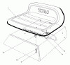 Toro 56125 (7-25) - 7-25 Rear Engine Rider, 1984 (4000001-4999999) Ricambi SEAT ASSEMBLY