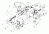 Toro 56125 (7-25) - 7-25 Rear Engine Rider, 1985 (5000001-5999999) Ricambi FRAME ASSEMBLY