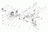 Toro 56125 (7-25) - 7-25 Rear Engine Rider, 1985 (5000001-5999999) Ricambi FRONT AXLE ASSEMBLY