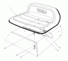 Toro 56125 (7-25) - 7-25 Rear Engine Rider, 1985 (5000001-5999999) Ricambi SEAT ASSEMBLY