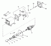 Toro 56125 (7-25) - 7-25 Rear Engine Rider, 1987 (7000001-7999999) Ricambi 12 VOLT ELECTRIC STARTER NO. 33606