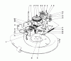 Toro 56125 (7-25) - 7-25 Rear Engine Rider, 1987 (7000001-7999999) Ricambi BLADE DRIVE ASSEMBLY
