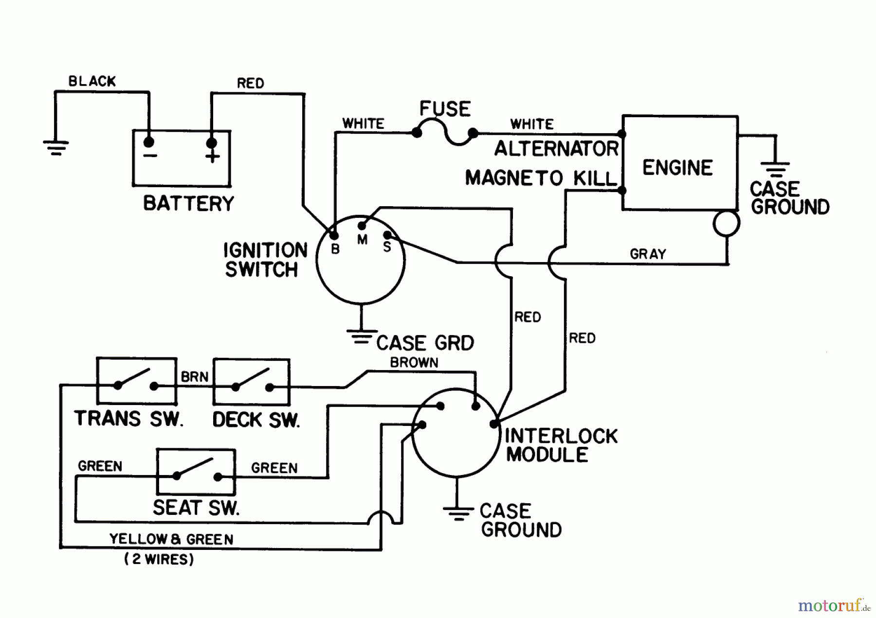  Toro Neu Mowers, Rear-Engine Rider 56125 (7-25) - Toro 7-25 Rear Engine Rider, 1987 (7000001-7999999) ELECTRICAL SCHEMATIC