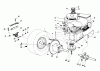 Toro 56125 (7-25) - 7-25 Rear Engine Rider, 1987 (7000001-7999999) Ricambi ENGINE AND AXLE ASSEMBLY