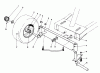 Toro 56132 (8-25) - 8-25 Recycler Rider, 1992 (2000001-2999999) Ricambi FRONT AXLE ASSEMBLY