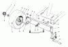 Toro 56133 (8-25) - 8-25 Rear Engine Rider, 1992 (2000001-2999999) Ricambi FRONT AXLE ASSEMBLY