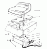 Toro 56133 (8-25) - 8-25 Rear Engine Rider, 1992 (2000001-2999999) Ricambi SEAT & GAS TANK ASSEMBLY