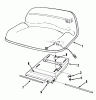 Toro 56165 (10-32) - 10-32 Rear Engine Rider, 1990 (0000001-0999999) Ricambi SEAT ASSEMBLY